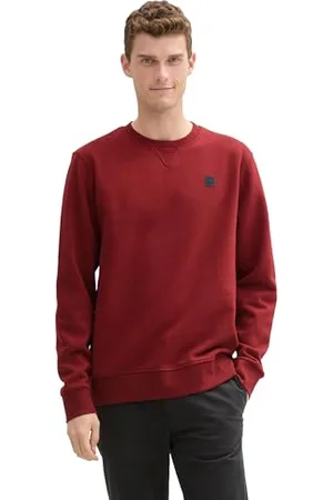 TOM TAILOR 1043999 Maillot de survêtement, 13721-Bordeaux foncé, L Homme