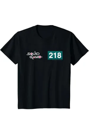 Squid Game Enfant Logo et numéro de joueur 218 Kids T-Shirt