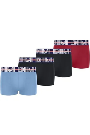 Dim Garçon Eco Coton Stretch Coloré X4 Boxer Briefs, , 4-5 Ans EU