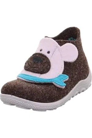 Superfit Happy Octi Chausson, Marron foncé, Gris 3000, 21 EU Large