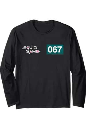 Squid Game 067 Numéro de joueur avec logo Manche Longue