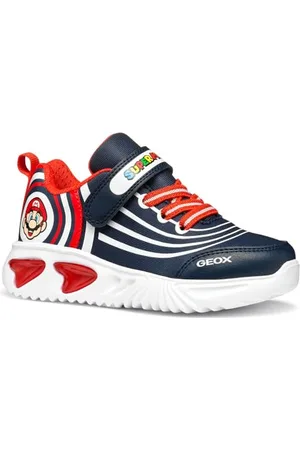 Geox J Assister Boy B Basket, Navy/Red, 31 EU