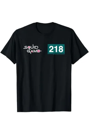 Squid Game Logo et numéro de joueur 218 T-Shirt