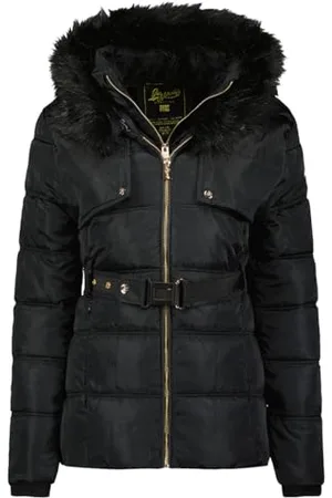 Geographical Norway Diamentera Lady Short Veste Coupe Vent Femme Outdoor - Blouson Deperlant Manches Longues Femmes - Manteau Pluie Randonnee Saison Printemps Ete Automne Hiver ( L)