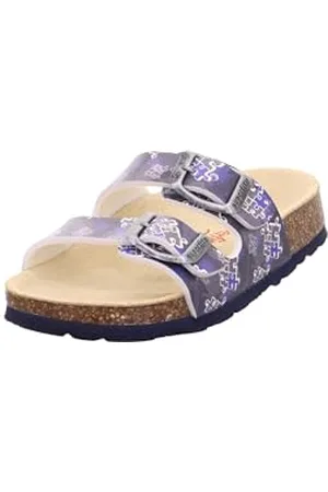 Superfit Fussbettpantoffel Pantoufles, Bleu (Blue/Grey 8060), 24 EU
