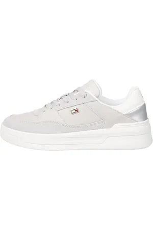 Tommy Hilfiger Chaussures de Basket Femme Metallic Chaussures, Beige , 40