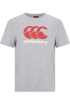 Canterbury Logo Ccc T-shirt Homme Gris Chiné Classique/Rouge/Blanc FR : 4XL (Taille Fabricant : 4XL)