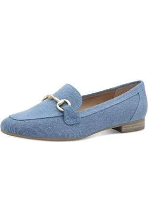 Marco Tozzi Femme Damen Slipper 2-24212-42 Mocassin, Lite Blue Jeans, 38 EU