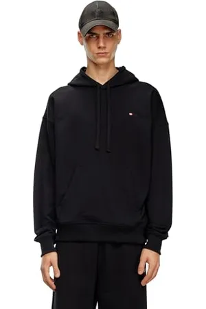 Diesel _S-Rob-Hood-MICRODIV Felpa_Sweatshirt_Noir_L Große Größen