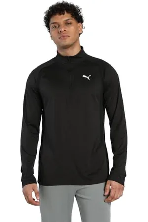 PUMA M TAD Tech Fabric Mix 1/4 Zip, Chemises Homme, Black, 3XL