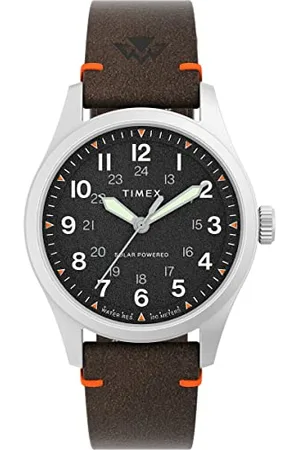 Timex Expedition North Montre pour hommes, 36 mm, bracelet écologique en deux parties, à ouverture rapide, cadran noir, boîtier en acier inoxydable TW2V64200