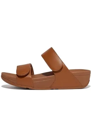 FitFlop Femme Claquettes réglables en Cuir Lulu Sandale Glissante, , 42 EU