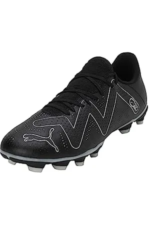 PUMA Homme Future Play FG/AG Chaussure de Football, Black Silver, 47 EU