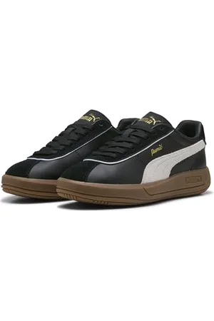 PUMA Femme Club KLASSIKA Basket, Black White Gold, 37 EU