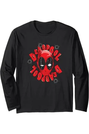 Marvel Deadpool Deadpool Head Manche Longue