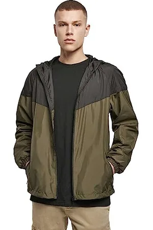 Build Your Brand 2-Tone Tech Windrunner Coupe-Vent, , M Homme