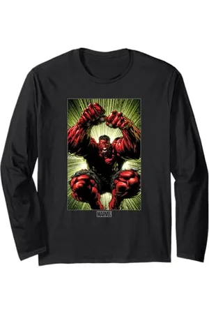 Marvel Red Hulk Leap Attack Manche Longue