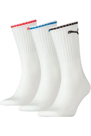PUMA Mixte Unisex Sport Crew Stripe Socks (3 Pack) Chaussettes, , 43-46 EU