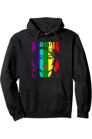 Blond Amsterdam Pride Rainbow Illustration Vintage Band Sweat à Capuche