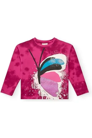 Tuc Tuc Sweat-Shirt Fuchsia avec imprimé Papillon pour Fille, Collection Crazy Feelings (Taille 16 Ans)