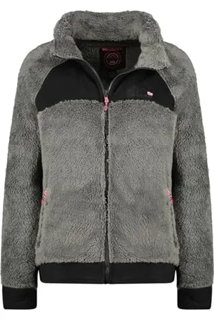 Polaire Femme Zippée Geographical Norway Twelve Lady - Polaire Fine Femme Chaude Fermeture Zip - Veste Automne Hiver Printemps Chaud Femmes - Longues Manches Vetement Pull Fourrure Doux Confo Dès 49,90