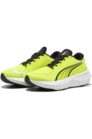 PUMA Mixte SCEND Pro 2 Chaussure de Course sur Route, Yellow Alert Black, 39 EU