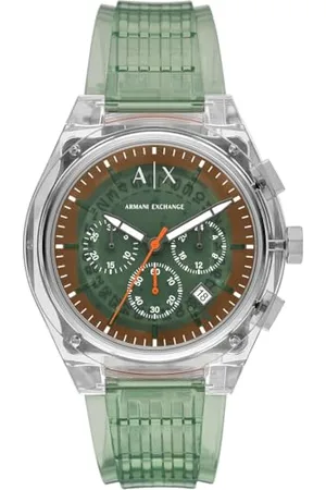 Armani Exchange Hommes Analogique Quartz Montre avec Bracelet en Polyuréthane AX4165