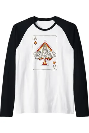 Aerosmith Ace of Spades Music Band Card Game Design Manche Raglan