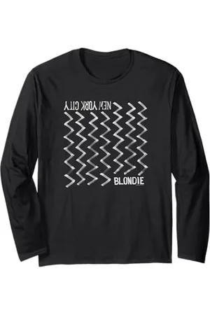 Blond Amsterdam New York City Zig Zag Pattern Vintage Band Manche Longue