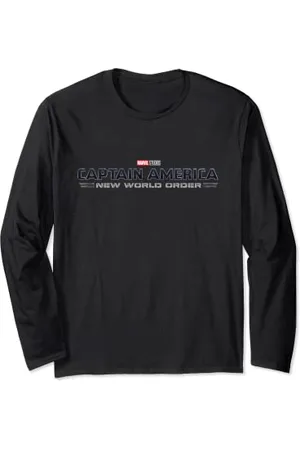 Marvel Studios Captain America: New World Order Movie Logo Manche Longue