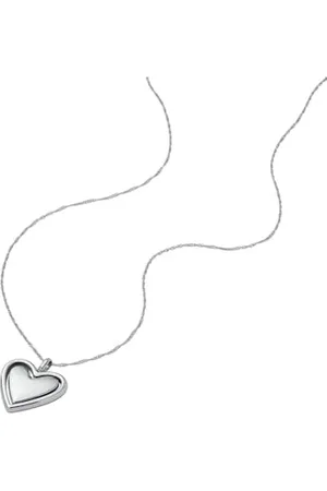 Fossil Collier en acier inoxydable argenté pour femme JF04836040, taille unique, Acier inoxydable, Pas de gemme