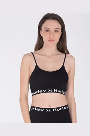 Hurley OAO Text Active Top T-Shirt, , L Femme