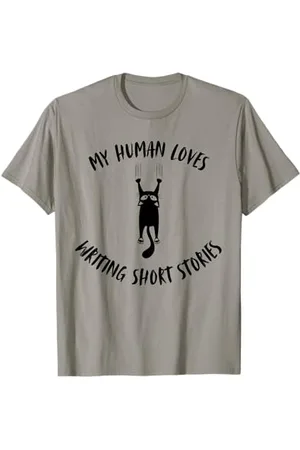 My Human Loves Stuff My Human Loves Writing Short Stories – Chat Parent Hobby T-Shirt