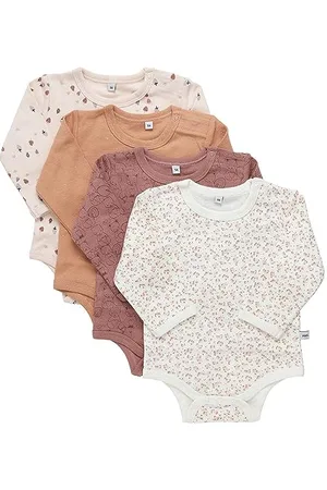 Pippi Lot de 4 Body Ls Ensemble de sous-vêtements Enfant, , 98 Mixte bébé
