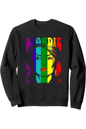 Blond Amsterdam Pride Rainbow Illustration Vintage Band Sweatshirt