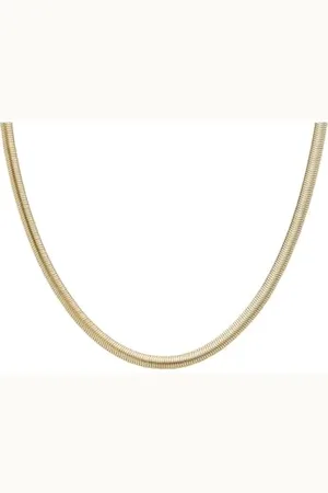 Skagen Collier moderne Stak en acier inoxydable pour femme avec fermoir mousqueton, 45.6Lx0.3Wxcm, Acier inoxydable, Pas de gemme