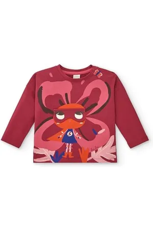 Tuc Tuc T-Shirt pour Fille en Rouge avec imprimé de Super-héros Collection Super Natural (Taille 4 Ans)