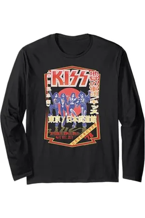 Kiss Des années 70 groupe de rock intemporel pour les fans Manche Longue