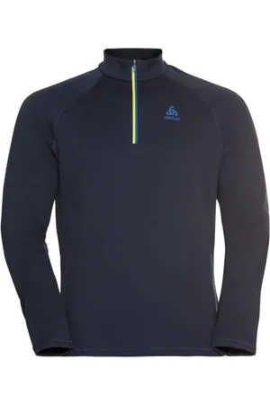 Odlo Homme T-shirt à manches longues avec fermeture éclair BESSO