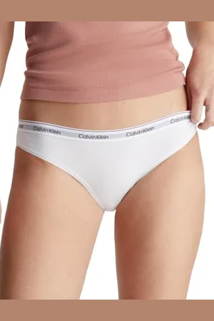 Calvin Klein Femme Slip Lot De 3 Bikini Coton Stretch, , XL
