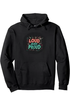 Loud and Proud Superbe emblème fort et fier Sweat à Capuche