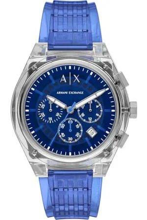 Armani Exchange Hommes Analogique Quartz Montre avec Bracelet en Polyuréthane AX4166