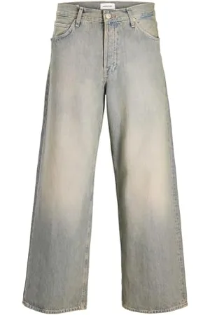JACK & JONES Jean à Coupe Wide Jeans Wide Leg Fit Taille Haute 34 36 (US) 34 / L36