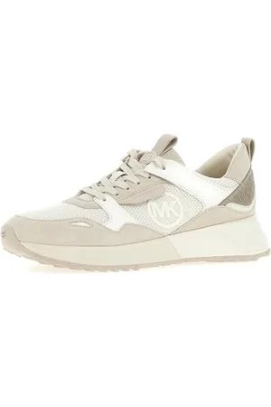 Michael Kors Femme Theo Trainer Sneaker, Crème/ , 37 EU