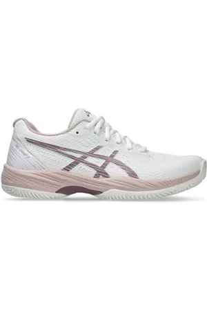 Asics Femme Gel-Game 9 Clay/OC Sneaker, Blanc (White Dusty Mauve), 43.5 EU