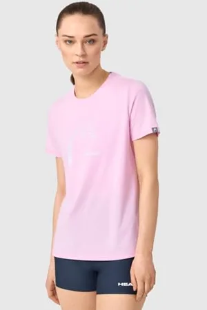 Head Lara T-Shirt pour Femme, Lilas Clair
