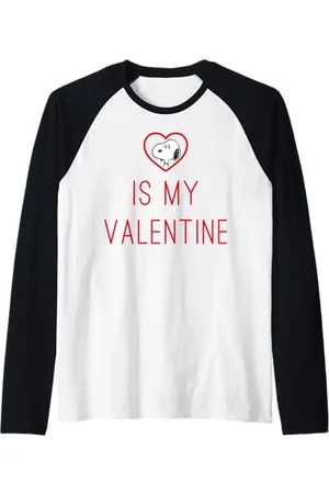 Peanuts My Valentine Manche Raglan