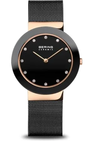 Bering Damen Uhr Quarz Movement - Ceramic Collection mit Edelstahl/Keramik und Saphirglas 11435-XXX Armbandsuhren - , 35