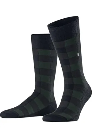 Burlington Buffalo Check M So laine fantaisie 1 paire, Chaussettes Homme, , 40-46