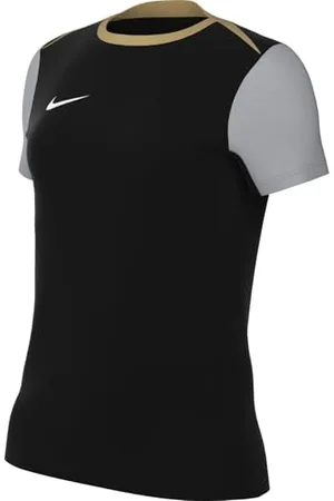 Nike W NK DF Acdpr24 SS Top K Haut à Manches Courtes, Noir/doré/Gris Loup/Blanc, XS Femme